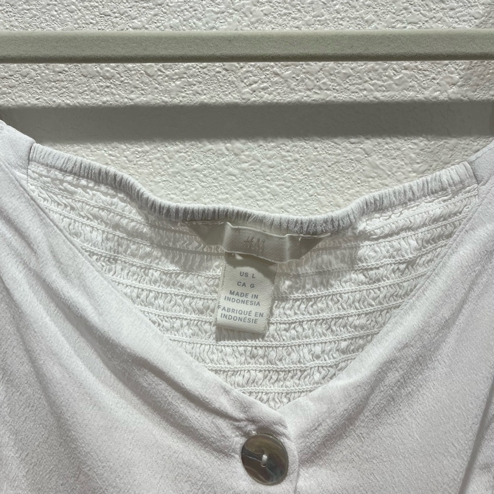 H&M Button Up Ruffle Strap Blouse - Picture 3 of 4